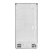 LG Slim Fridge, French Door InstaView™, 423L, Black, Back view, GR-X29FTQEL, thumbnail 8