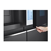LG InstaView™ ThinQ™ Side by Side Refrigerator, UVnano™, LINEARCooling™, ThinQ™, Door detail , GR-X267CQES, thumbnail 5