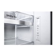 LG InstaView™ ThinQ™ Side by Side Refrigerator, UVnano™, LINEARCooling™, ThinQ™, Freezer detail 2, GR-X267CQES, thumbnail 9