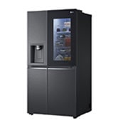 LG Side-by-Side InstaView™, Black fridge, Right side view, GR-X267CQEW, thumbnail 13