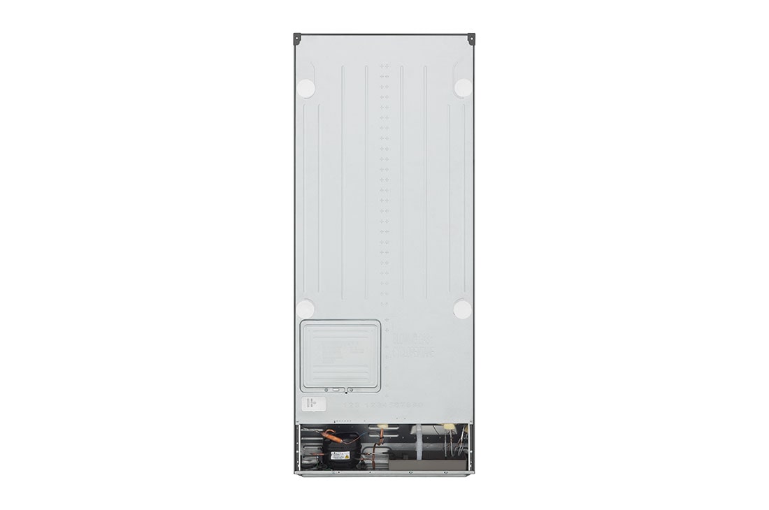 LG Top Mount Fridge, Smart Inverter, 375L, Silver, back view, GN-B482PLGB, thumbnail 15