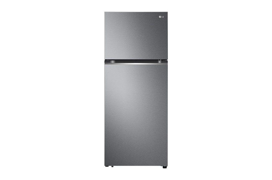 LG Top Mount Fridge, 395L, Graphite Steel, front view, GN-B512PQGB