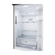 LG Top Mount Fridge, 395L, Graphite Steel, bottom fridge opened, GN-B512PQGB, thumbnail 7