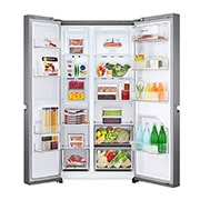 LG Double Door Fridge 643L, Dark Graphite, GR-B267JQYL, GR-B267JQYL, thumbnail 2
