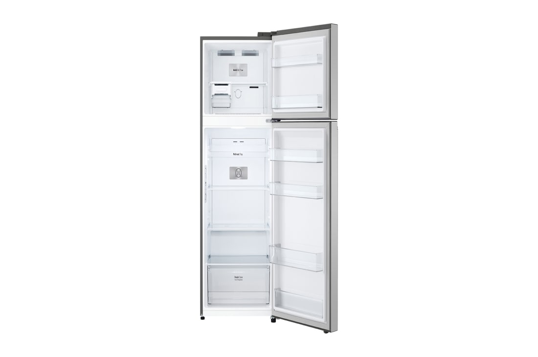LG Top Mount Fridge with DoorCooling⁺™ for Even and Fast Cooling, front open view, GN-B502PLGB, thumbnail 12