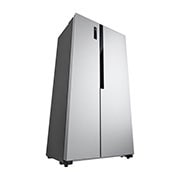 LG New Side by Side Refrigerator, Total No Frost, Multi AirFlow, Touch LED Display, Smart Inverter Compressor Tempered Glass, Left Perspective, GRFB587PQAM, thumbnail 17