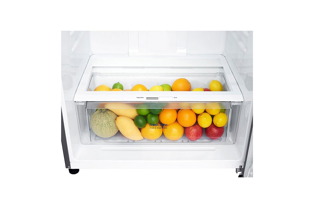 LG Top Mount Fridge, 509 Litre, Silver color, vegitables  draw, GN-C782HLCL, thumbnail 4