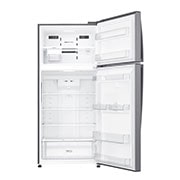 LG Top Mount Fridge, 509 Litre, Silver color, front open view, GN-C782HLCL, thumbnail 11
