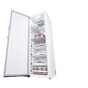 LG  Single Door Freezer, 234L, White, Right Perspective Open Food, GR-B414EQFM, thumbnail 7