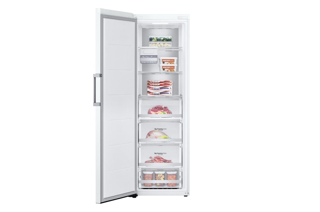 LG  Single Door Freezer, 234L, White, Front Open Food, GR-B414EQFM, thumbnail 2