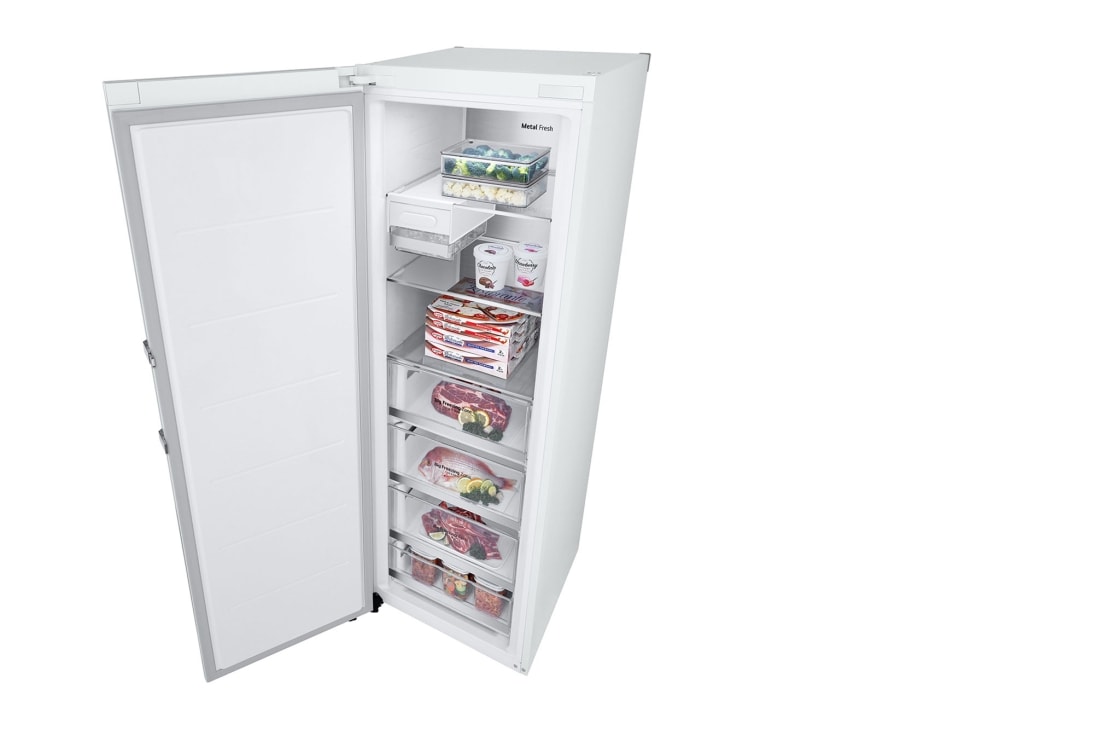 LG  Single Door Freezer, 234L, White, Top Right Open, GR-B414EQFM, thumbnail 5