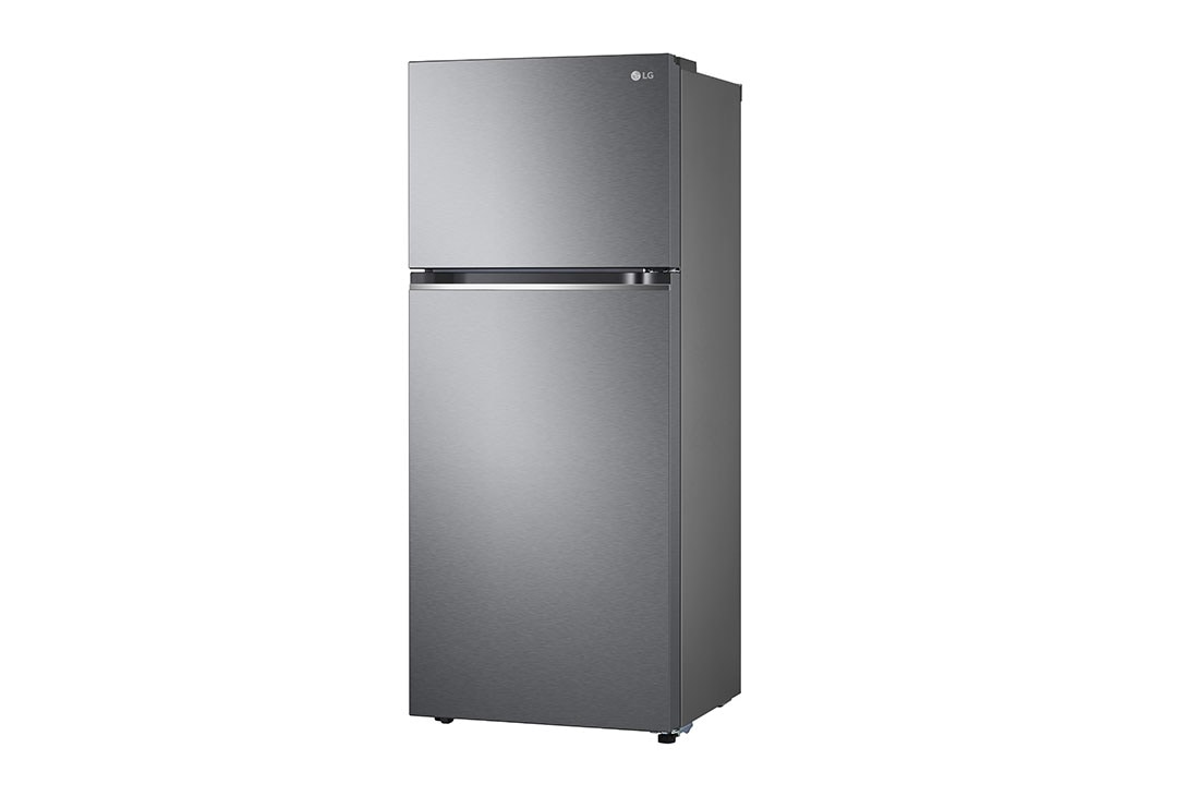 LG  LG Top Fridge, 375L, Silver, right perspective view, GN-B472PQMB, thumbnail 13