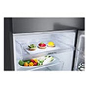 LG  LG Top Fridge, 375L, Silver, detail view of pull-out tray, GN-B472PQMB, thumbnail 6