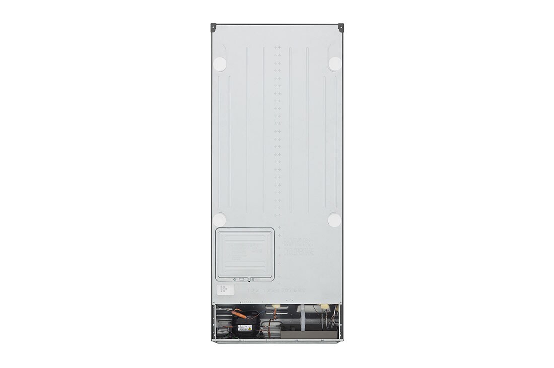 LG  LG Top Mount Fridge, 375L, Silver, back view, GN-B482PQMB, thumbnail 15