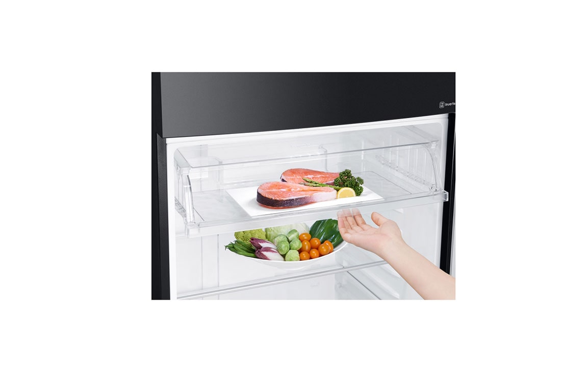 LG Top Freezer Refrigerator, GN-C782SGGL, Bottom Shelf view, GN-C782SGGL, thumbnail 8