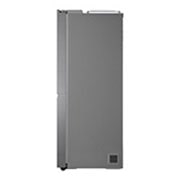LG Double Door Refrigerator, 647L, Platinum Silver, side view, GR-B267SLWL, thumbnail 11