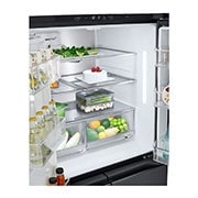 LG Black Glass InstaView Door-in-Door™, Essence Black Steel, ThinQ, GR-X39FFCRB, thumbnail 6