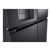 LG Black Glass InstaView Door-in-Door™, Essence Black Steel, Handle, GR-X39FFCRB, thumbnail 8