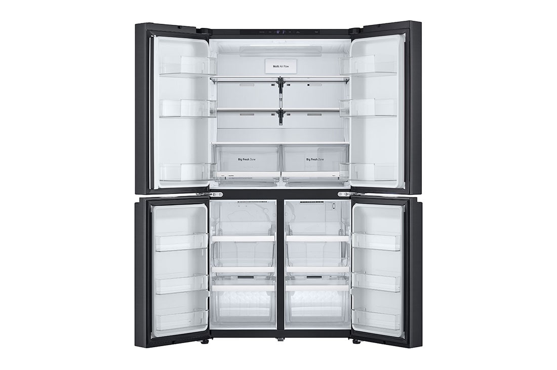 LG 665L LG French Door Refrigerator, Essence Black Steel, Inverter Linear™ Compressor, LG ThinQ™, Handel view, GR-B34FFCDB, thumbnail 4