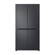 LG 665L LG French Door Refrigerator, Essence Black Steel, Inverter Linear™ Compressor, LG ThinQ™, Front view, GR-B34FFCDB, thumbnail 1