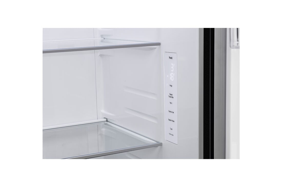 LG Side by Side Refrigerator, Smart Inverter Compressor, Black, DoorCooling+™, LG GL-B257DBM3  I Micom, GR-B267DBM3, thumbnail 7