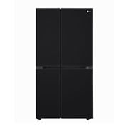 LG Side by Side Refrigerator, Smart Inverter Compressor, Black, DoorCooling+™, LG GL-B257DBM3  Front View, GR-B267DBM3, thumbnail 1