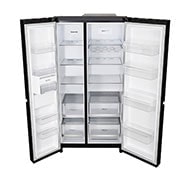 LG Side by Side Refrigerator, Smart Inverter Compressor, Black, DoorCooling+™, GL-B257DBM3-Top-Prospctive-View, GR-B267DBM3, thumbnail 11