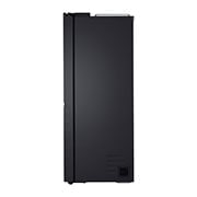 LG Side by Side Refrigerator, Smart Inverter Compressor, Black, DoorCooling+™, LG GL-B257DBM3 Side View, GR-B267DBM3, thumbnail 16