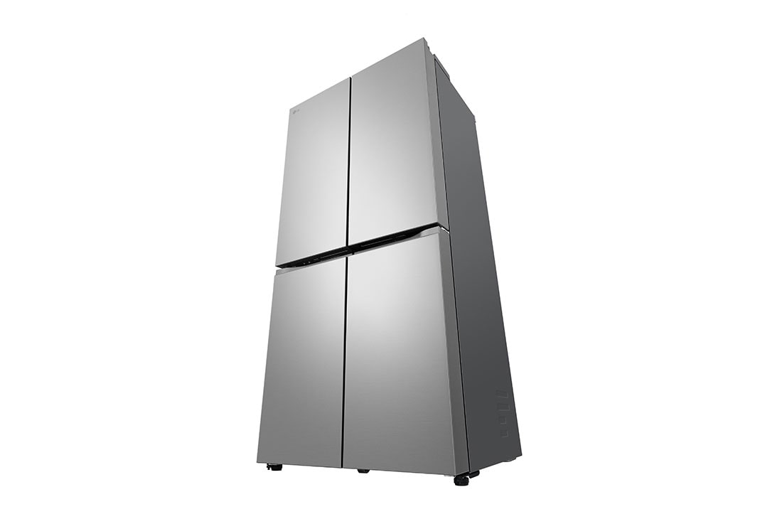 LG French Door Fridge, Prime Silver, right bottom prospective view, GR-B29FFLZB, thumbnail 16