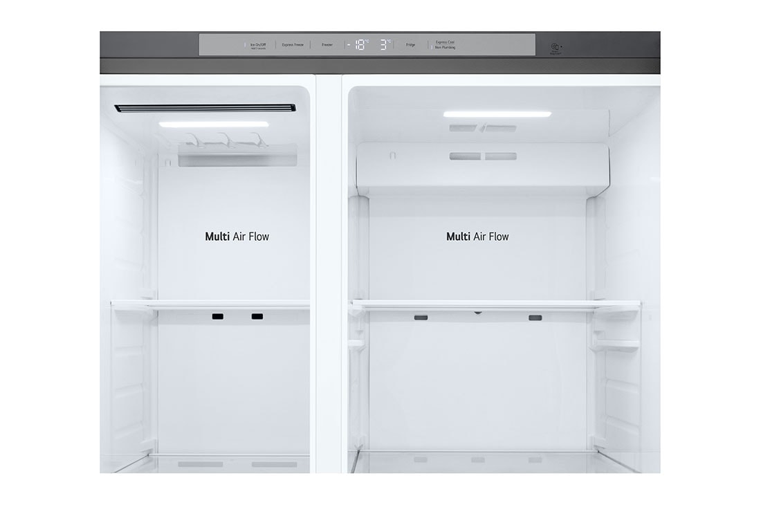 LG LinearCooling™, Side by Side Refrigerator, Dispenser1, GR-L267KLKW, thumbnail 4