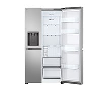 LG LinearCooling™, Side by Side Refrigerator, right Side door open without food, GR-L267KLKW, thumbnail 10