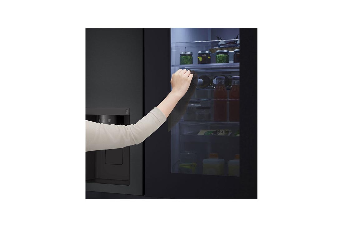 LG Instaview™, Door-in-Door™ Refrigerator, instaview, GR-G267CQEW, thumbnail 5