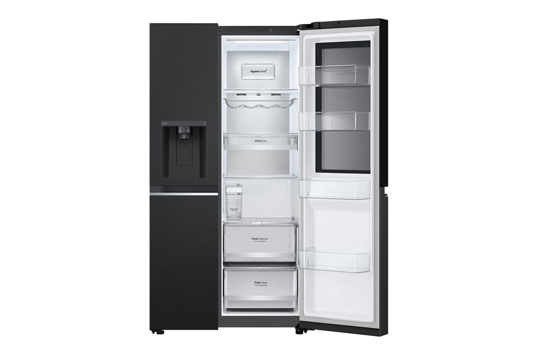 LG Instaview™, Door-in-Door™ Refrigerator, front right open, GR-G267CQEW, thumbnail 12