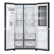 LG Instaview™, Door-in-Door™ Refrigerator, front open, GR-G267CQEW, thumbnail 4