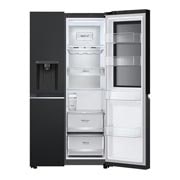 LG Instaview™, Door-in-Door™ Refrigerator, front right open, GR-G267CQEW, thumbnail 12