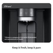 LG Black Glass InstaView, French Door Fridge, Essence Matte Black, 2024, Uvnano, GR-X29FFQAB, thumbnail 4