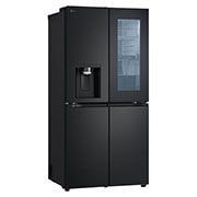 LG Black Glass InstaView, French Door Fridge, Essence Matte Black, 2024, Left Side, GR-X29FFQAB, thumbnail 10