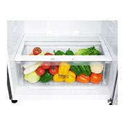 LG Top Mount Refrigerator, Smart Inverter Compressor, Dark Graphite Color, DoorCooling⁺™, Multi AirFlow, Vegetable box, LTC752HQCM, thumbnail 4