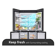 LG French Door Fridge MoodUP®, LED Doors, InstaView™, Smart control with LG ThinQ®, Surround_Cooling, GR-A34FDMKJ, thumbnail 9