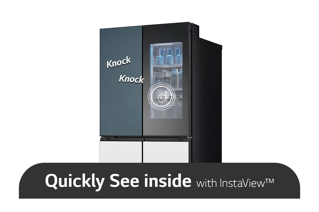 LG French Door Fridge MoodUP®, LED Doors, InstaView™, Smart control with LG ThinQ®, Instaview, GR-A34FDMKJ, thumbnail 8