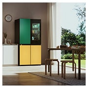 LG French Door Fridge MoodUP®, LED Doors, InstaView™, Smart control with LG ThinQ®, Lifestyle, GR-A34FDMKJ, thumbnail 12