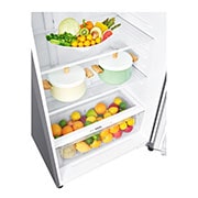 LG Top Mount Fridge, LINEARCooling™, DoorCooling⁺™, Smart Inverter Compressor, Silver, shelves view, LTC752HFCM, thumbnail 5