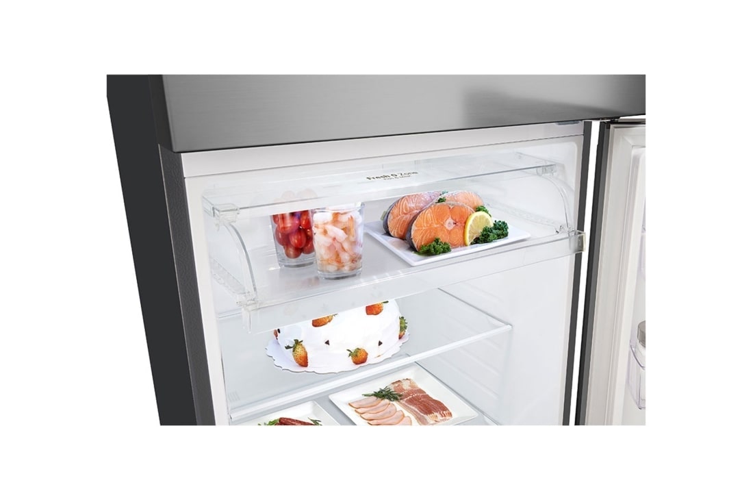LG Smart Inverter™ with Top freezer,  LINEARCooling™, DoorCooling⁺™, detail view of fresh 0 zone, GR-B642PFFQ, thumbnail 6
