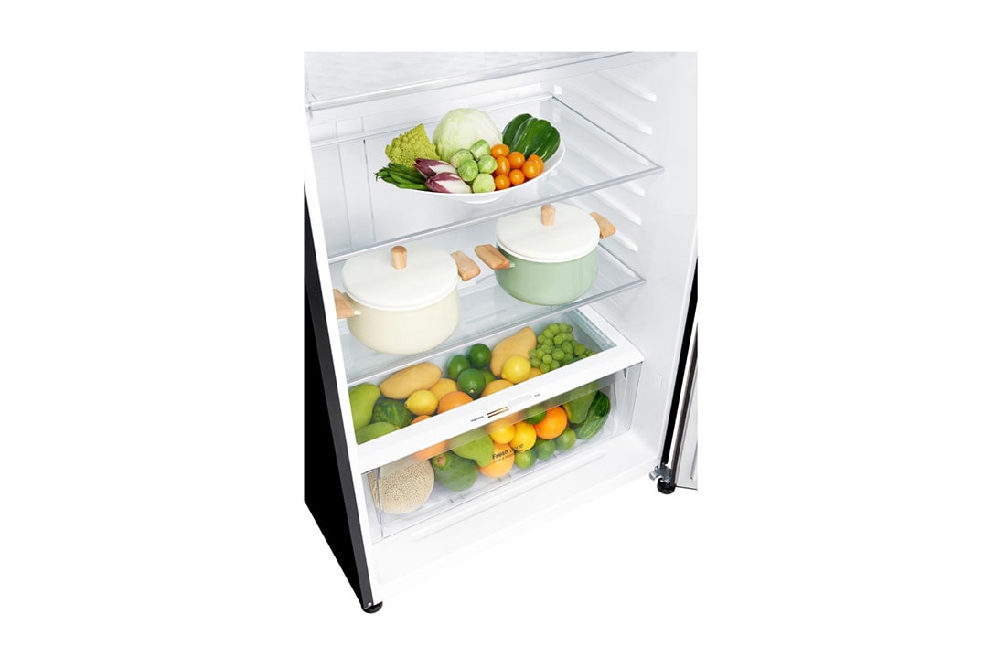 LG Top Freezer Refrigerator with LinearCooling™, DoorCooling+™, Hygiene Fresh+™, bottom food draw view, LTC752SGGM, thumbnail 6