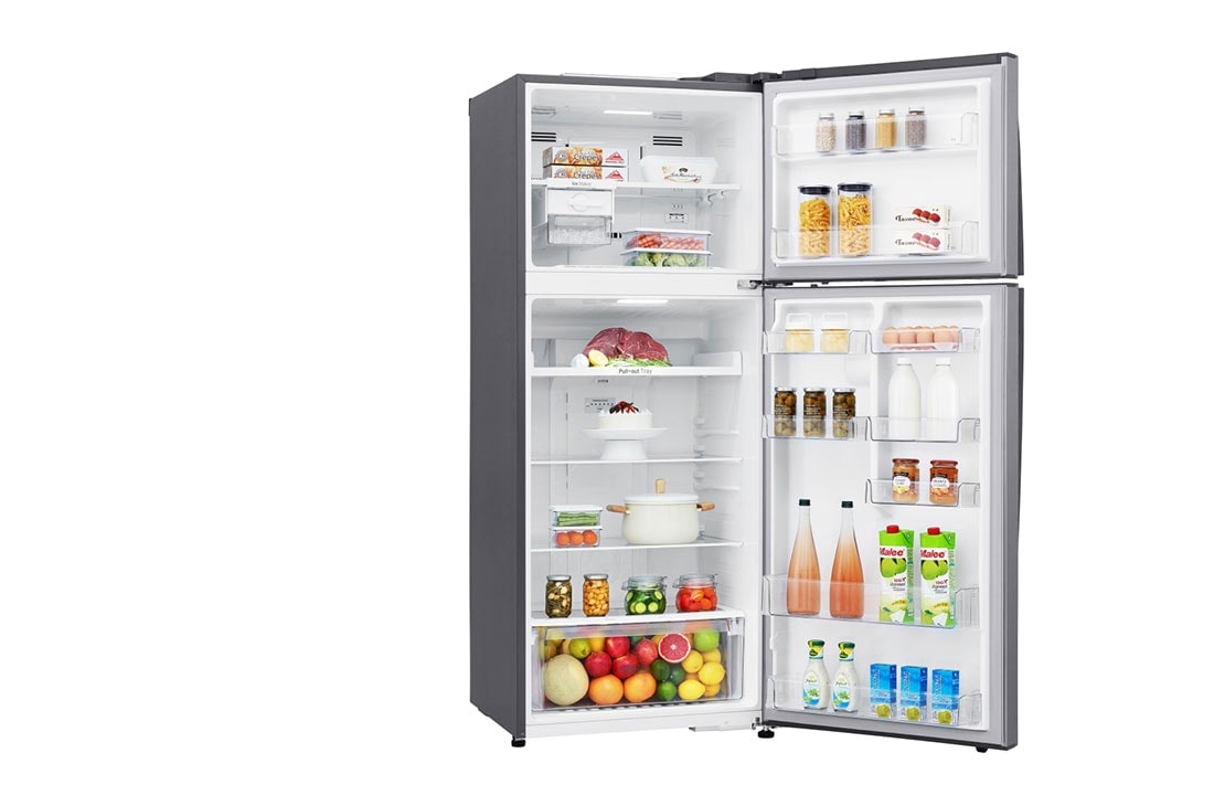 LG Top Mount Refrigerator with Smart Inverter Compressor and LINEAR Cooling™, LeftSideOpen without Food, GR-C639HLCL, thumbnail 8