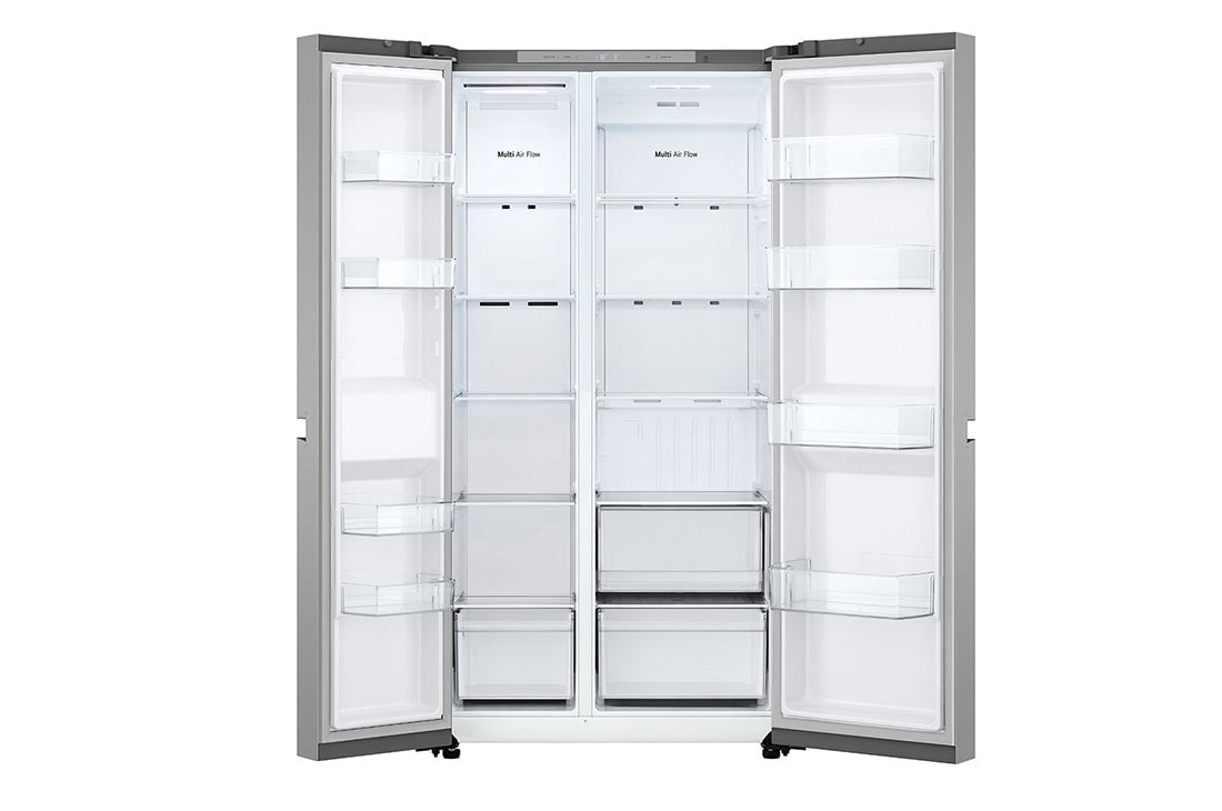 LG LinearCooling Side by Side Refrigerator with Smart Inverter™, Front Open, GR-B257KLJW, thumbnail 3