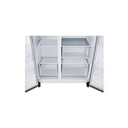 LG LinearCooling Side by Side Refrigerator with Smart Inverter™, Front Right Open, GR-B257KLJW, thumbnail 7