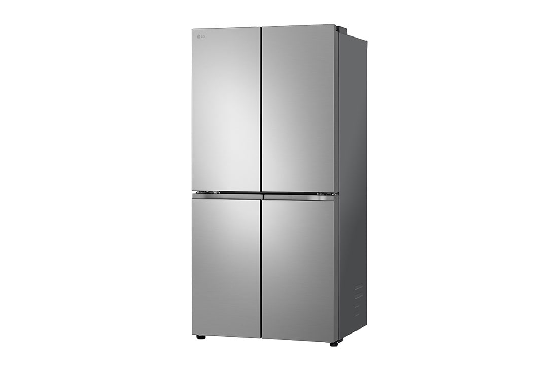 LG French Door Fridge, Prime Silver, LG ThinQ™,  Inverter Linear Compressor, right view, GR-B22FFLZB, thumbnail 13