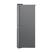 LG French Door Fridge, Prime Silver, LG ThinQ™,  Inverter Linear Compressor, side view, GR-B22FFLZB, thumbnail 17