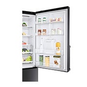 LG Bottom Mount Refrigerator, Inverter Compressor, Multi AirFlow, Matte Black , Detail View, GR-F589BQCM, thumbnail 8